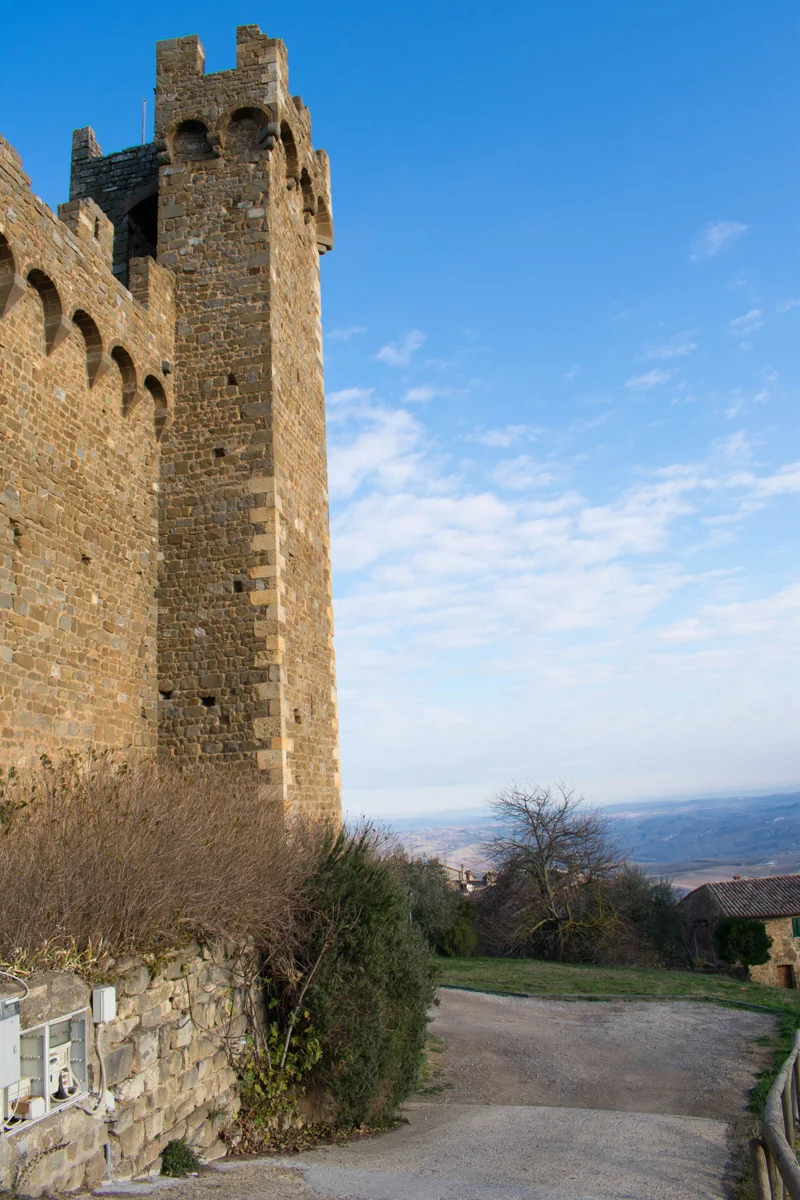 View from the fortress at the top of Montalcino