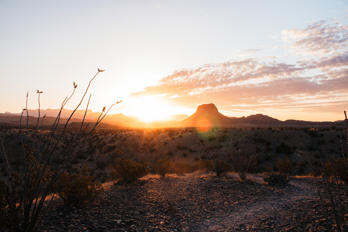 Sunrise in Big Bend - by Riley Heruska