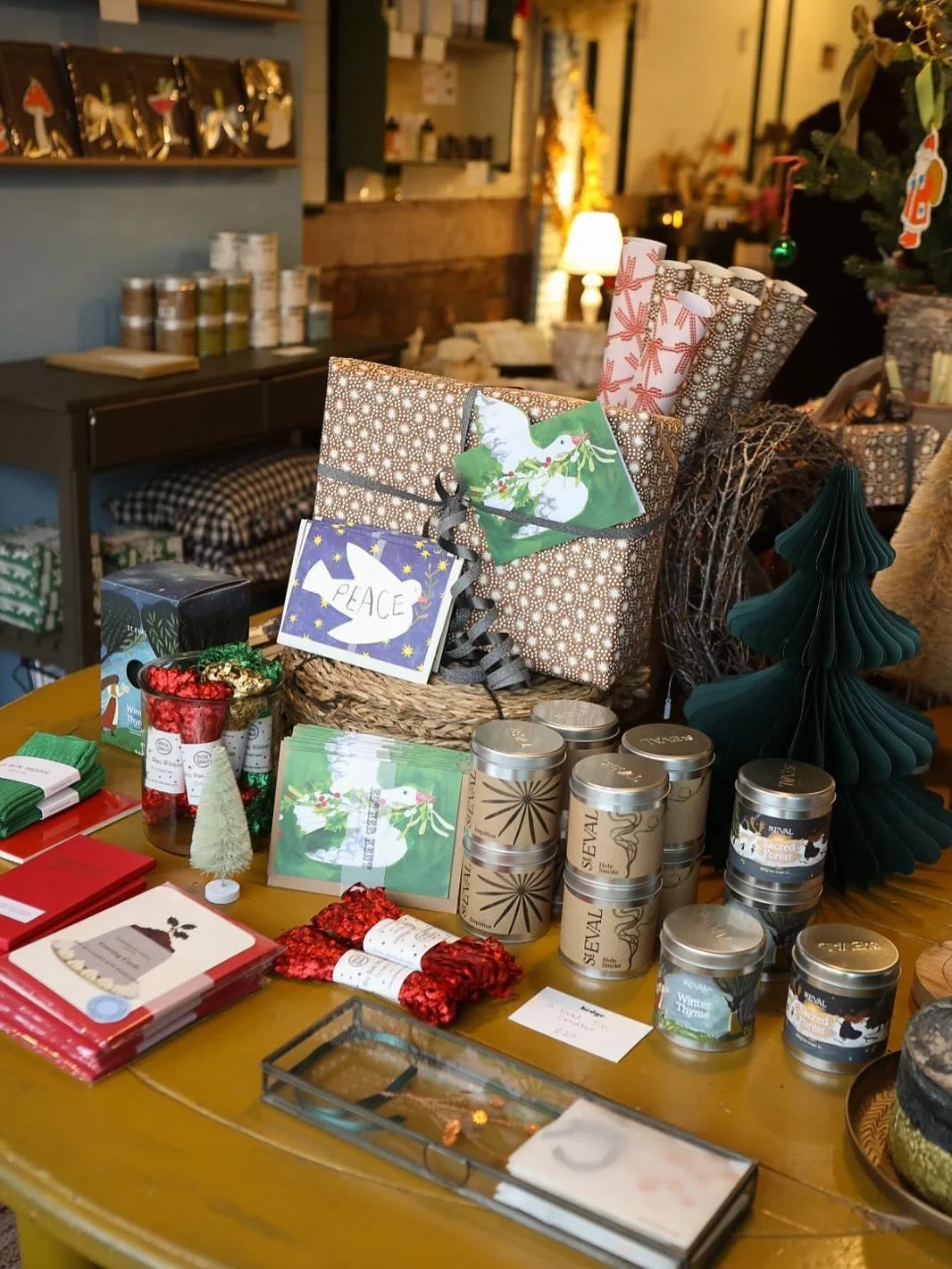 The shop is open today and every Tuesday now until Christmas.
We have been looking forward to December all year, it&rsquo;s when the shop really comes to life and we just adore bringing you all the hedgy festive loveliness we have gathered together f