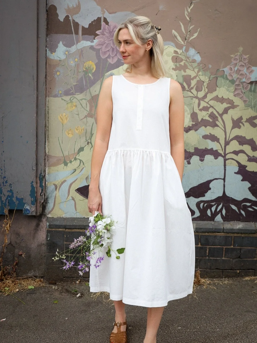 OOTD: Effortless, relaxed and cool; the Marianne dress features a flowy a-line shape with a simple half-button front AND pockets. The perfect standalone piece for sunny days or equally a versatile base for layering going into autumn.

Made from 100% 