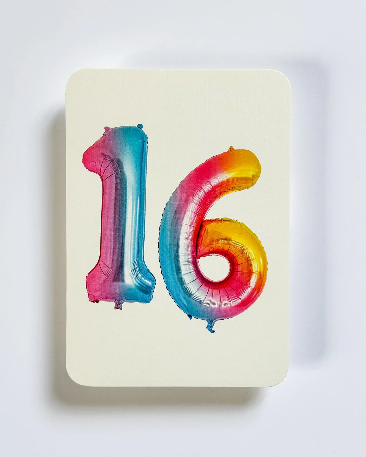 number balloon card by Canonbury press