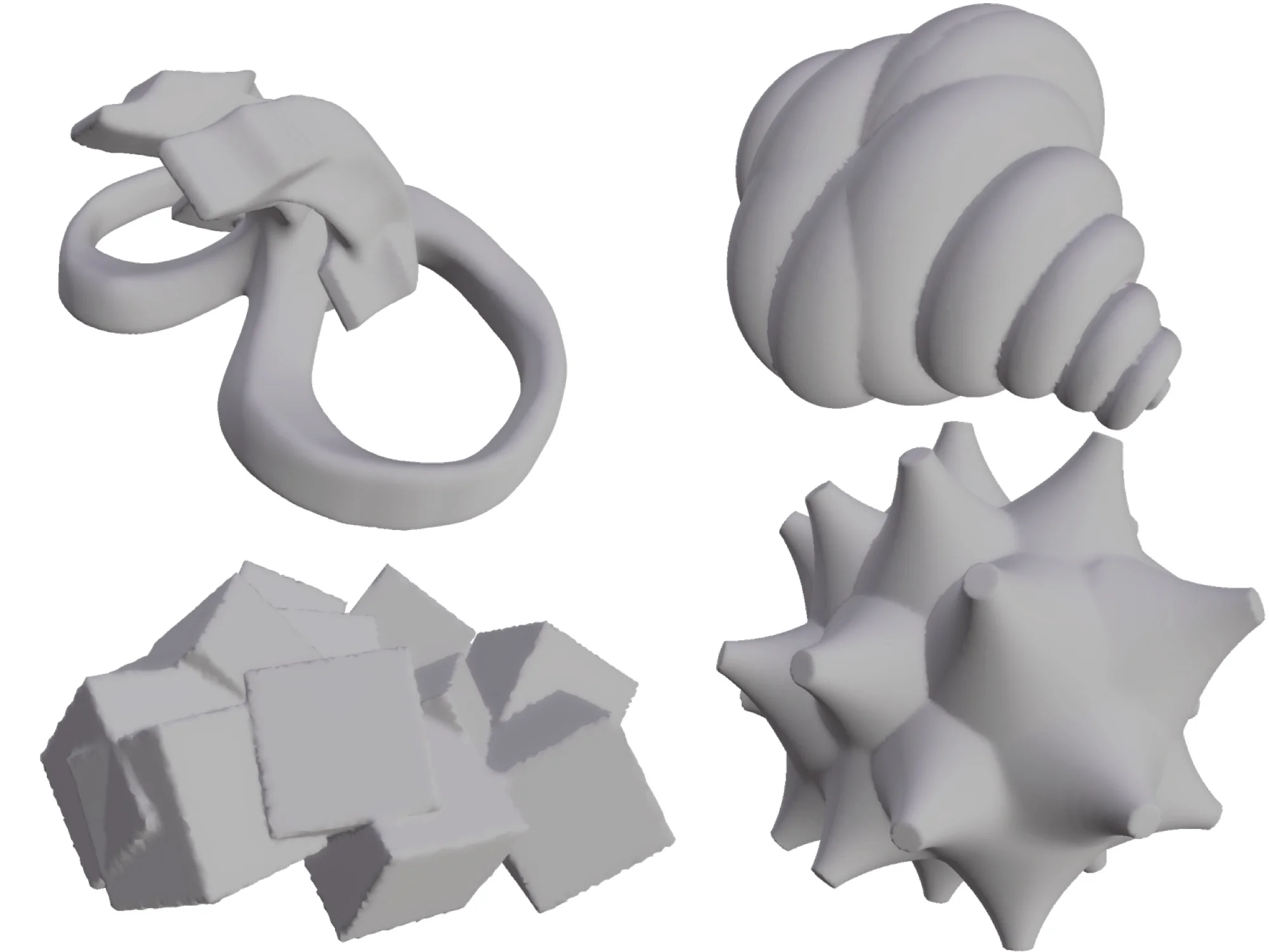 Some of the objects I modeled in VR