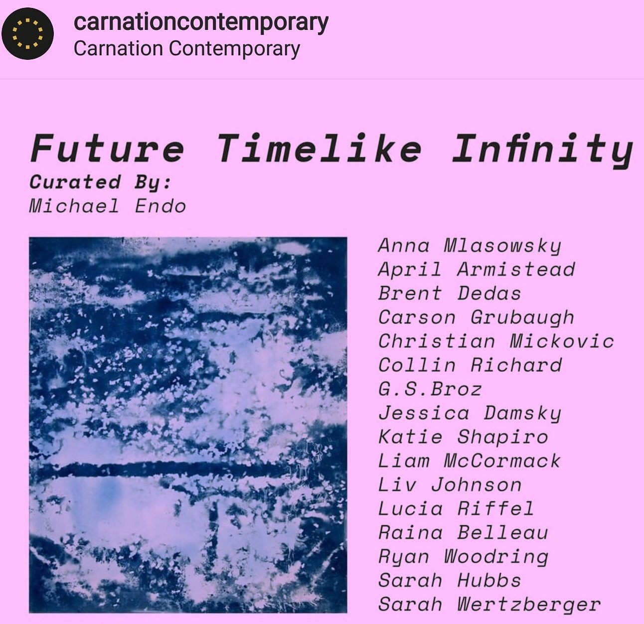 Exhibition curated by Michael Endo at Carnation Contemporary, Portland, OR