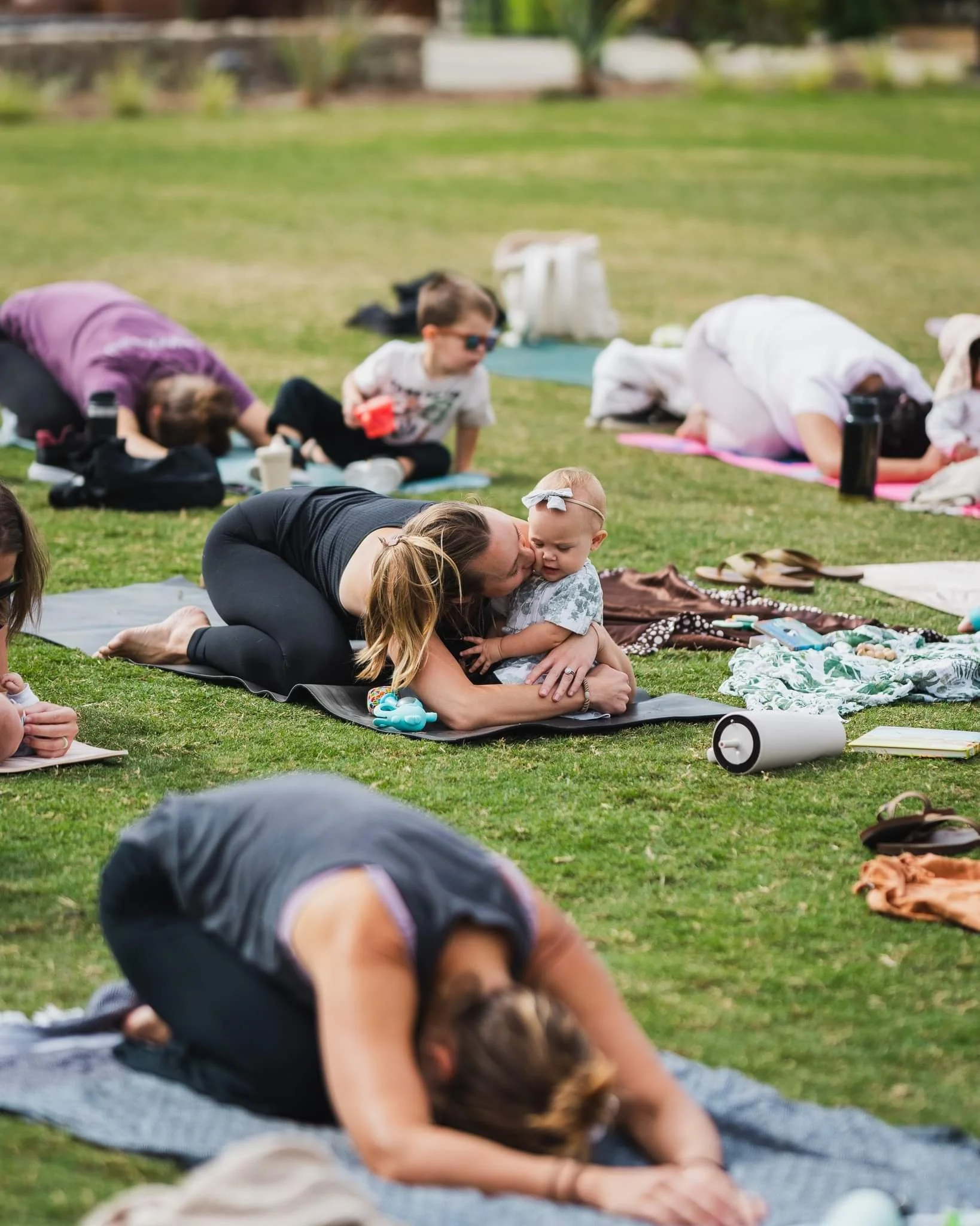 Mommy and Me Yoga at Fox Point Farms