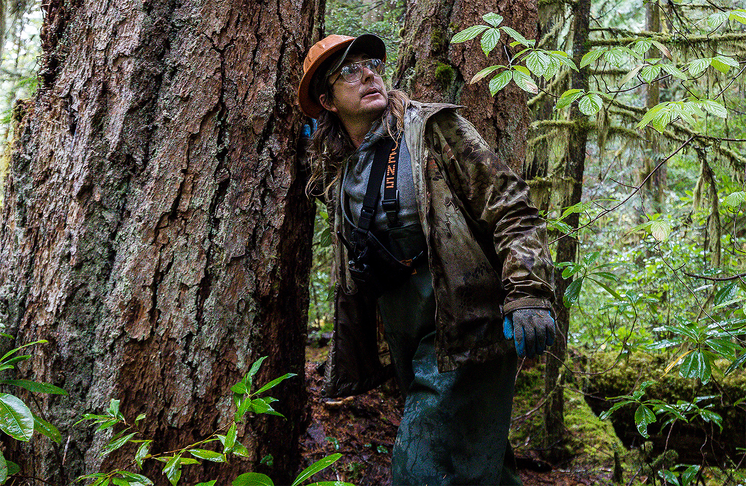 Jesse Matson keeps a watchful eye on trees, cables and crew.