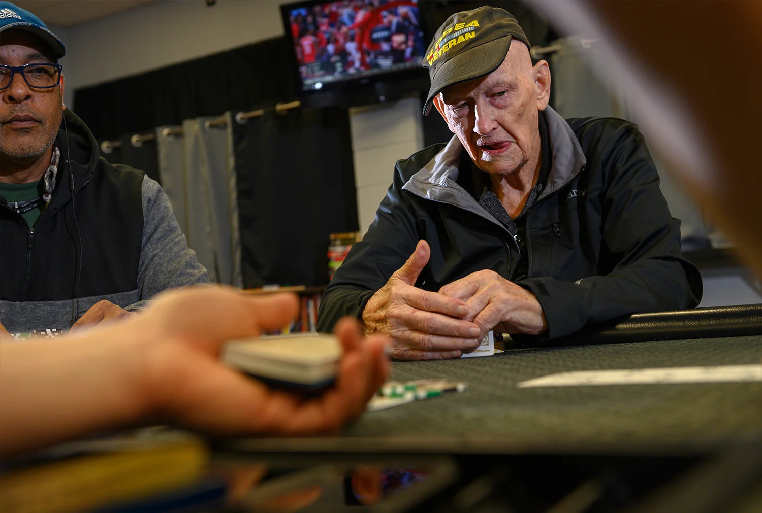 88-year-old Jim Davis is a Club House regular.