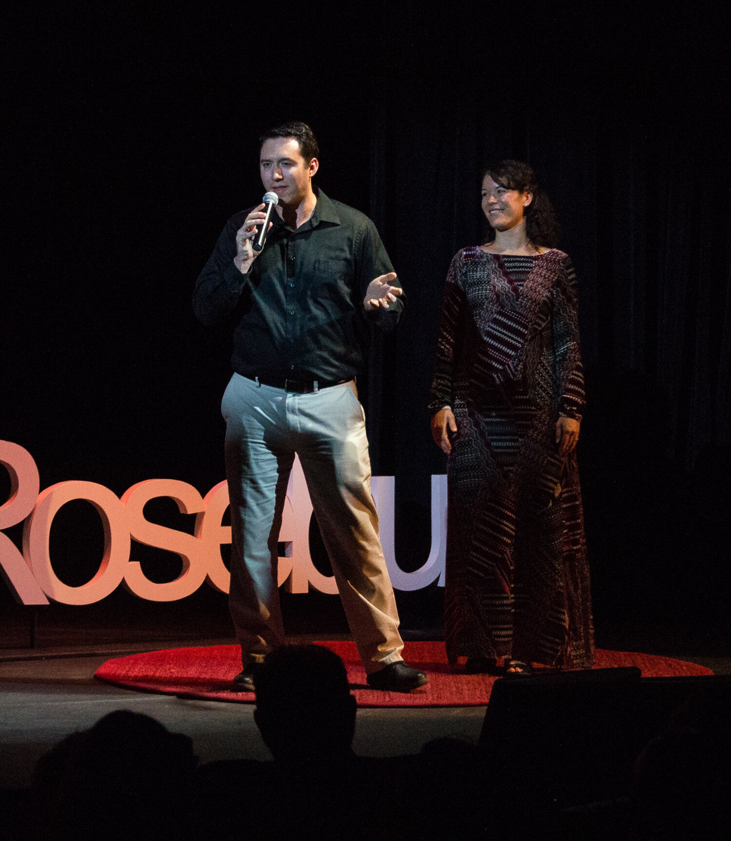TEDxRoseburg organizers Aaron and Andre Larsen.