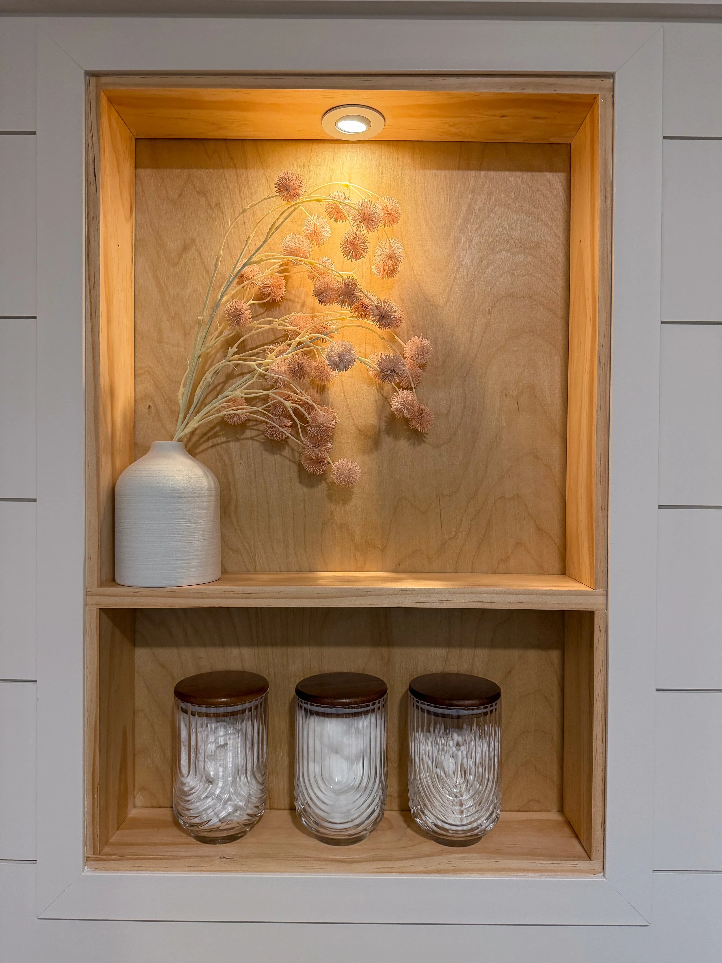 modern farmhouse bathroom, guest bathroom remodel, small bathroom remodel, bathroom renovation ideas, walk-in shower design, bathroom storage solutions, shiplap bathroom, modern farmhouse design, custom vanity, luxury guest bathroom, shower niche