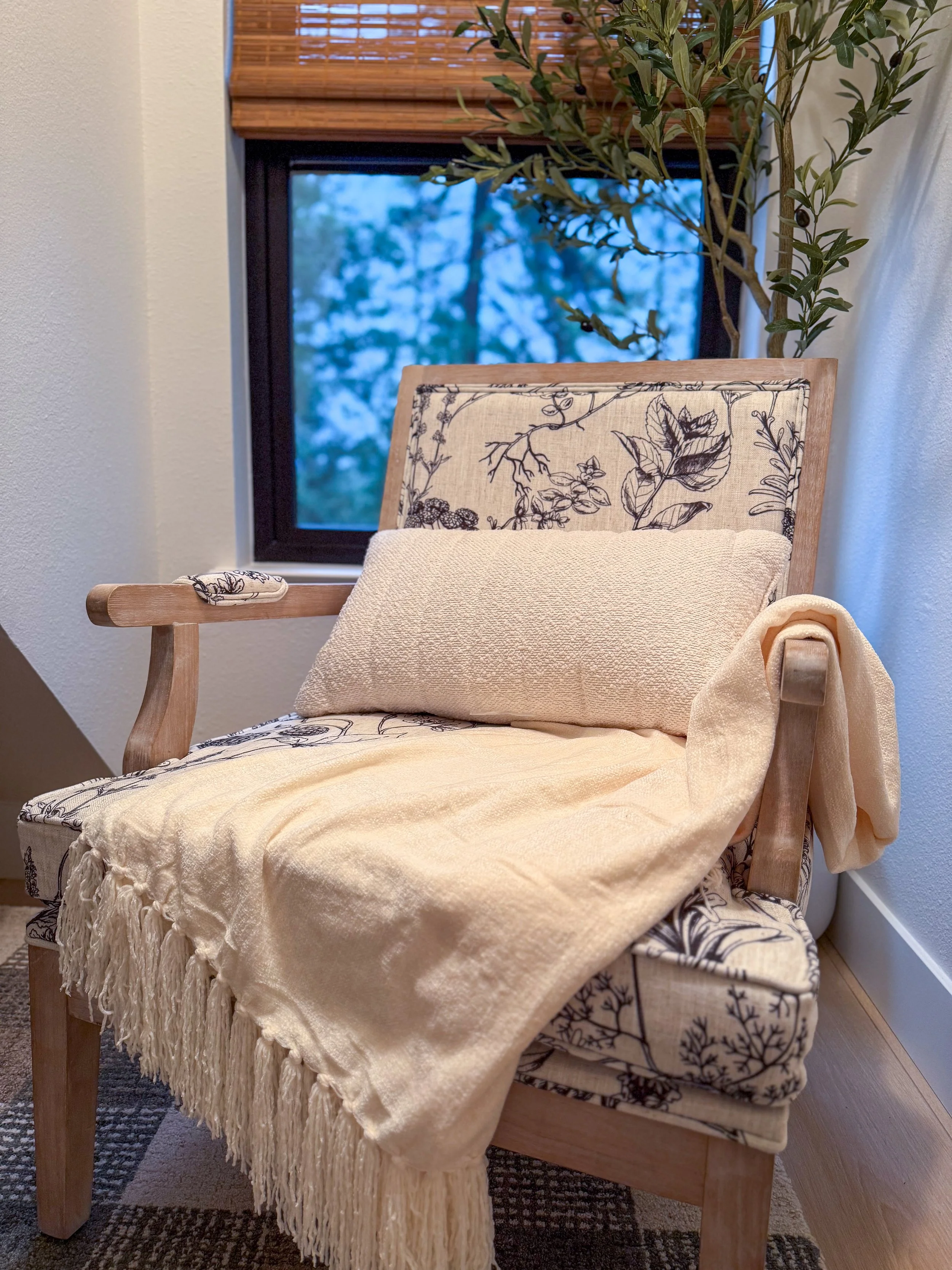laundry room remodel, french country laundry room, built in storage, folding station, laundry clothes rod, cozy reading nook, open shelving, creative storage solutions, floating shelves decor, shiplap walls, tile flooring, butcher block countertop
