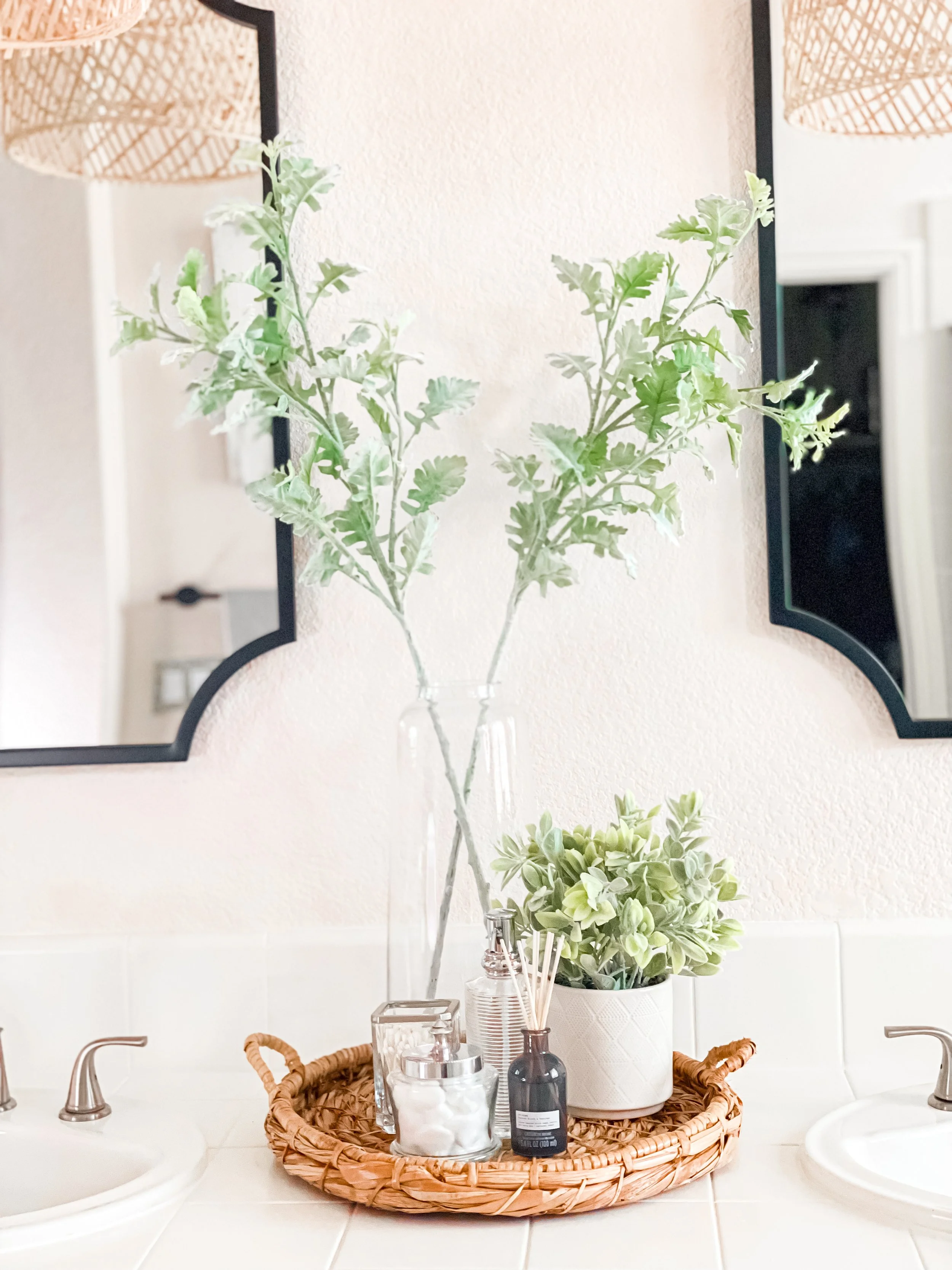 bathroom, remodel, bathroom remodel, facelift, mediterranean, decor, design, boho, tile, paint