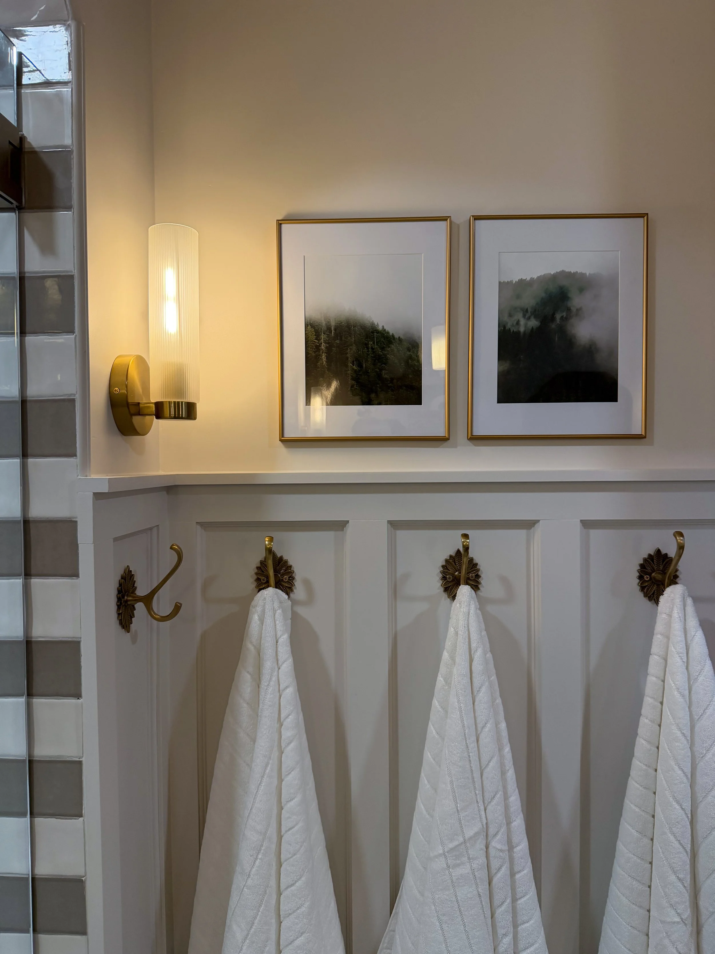 kids bathroom renovation, modern traditional bathroom, transitional bathroom design, family bathroom remodel, bathroom tile design ideas, bathroom storage solutions, interior design bathroom, timeless bathroom design, durable bathroom, arched shower
