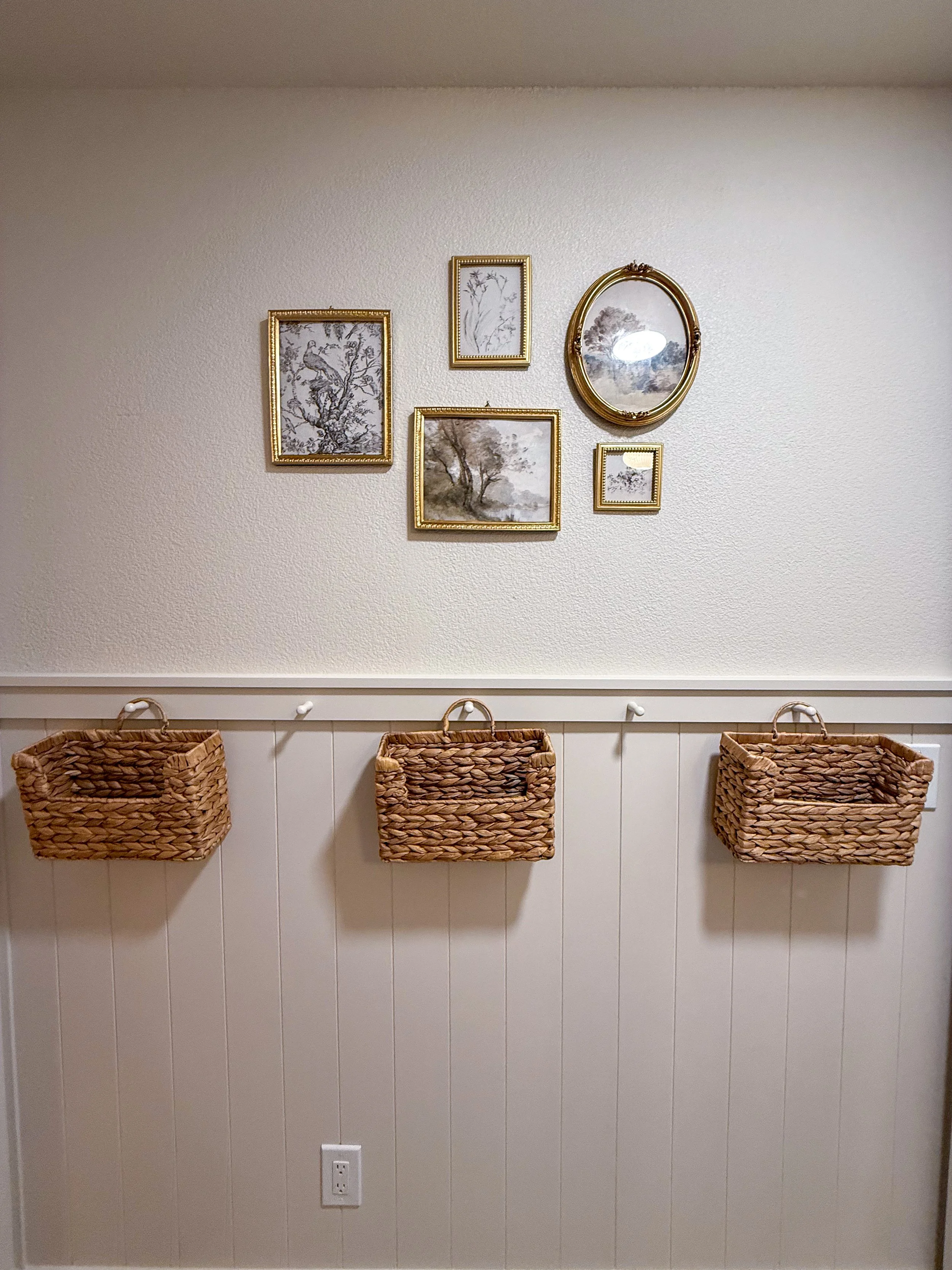 laundry room remodel, french country laundry room, built in storage, folding station, laundry clothes rod, cozy reading nook, open shelving, creative storage solutions, floating shelves decor, shiplap walls, tile flooring, butcher block countertop