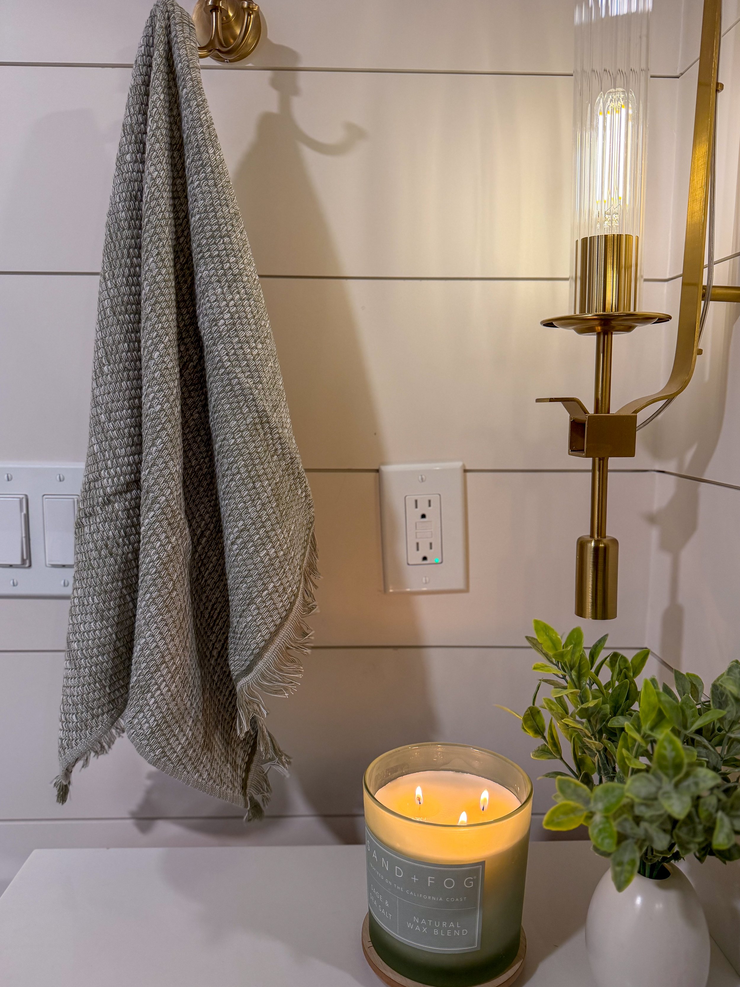 modern farmhouse bathroom, guest bathroom remodel, small bathroom remodel, bathroom renovation ideas, walk-in shower design, bathroom storage solutions, shiplap bathroom, modern farmhouse design, custom vanity, luxury guest bathroom, shower niche