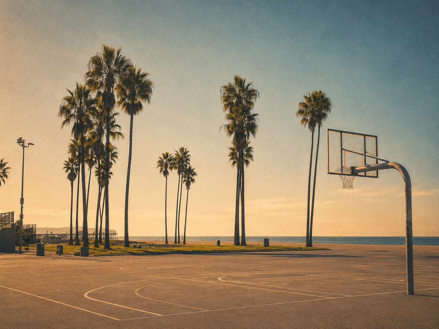 Basketball Court at Venice Beach