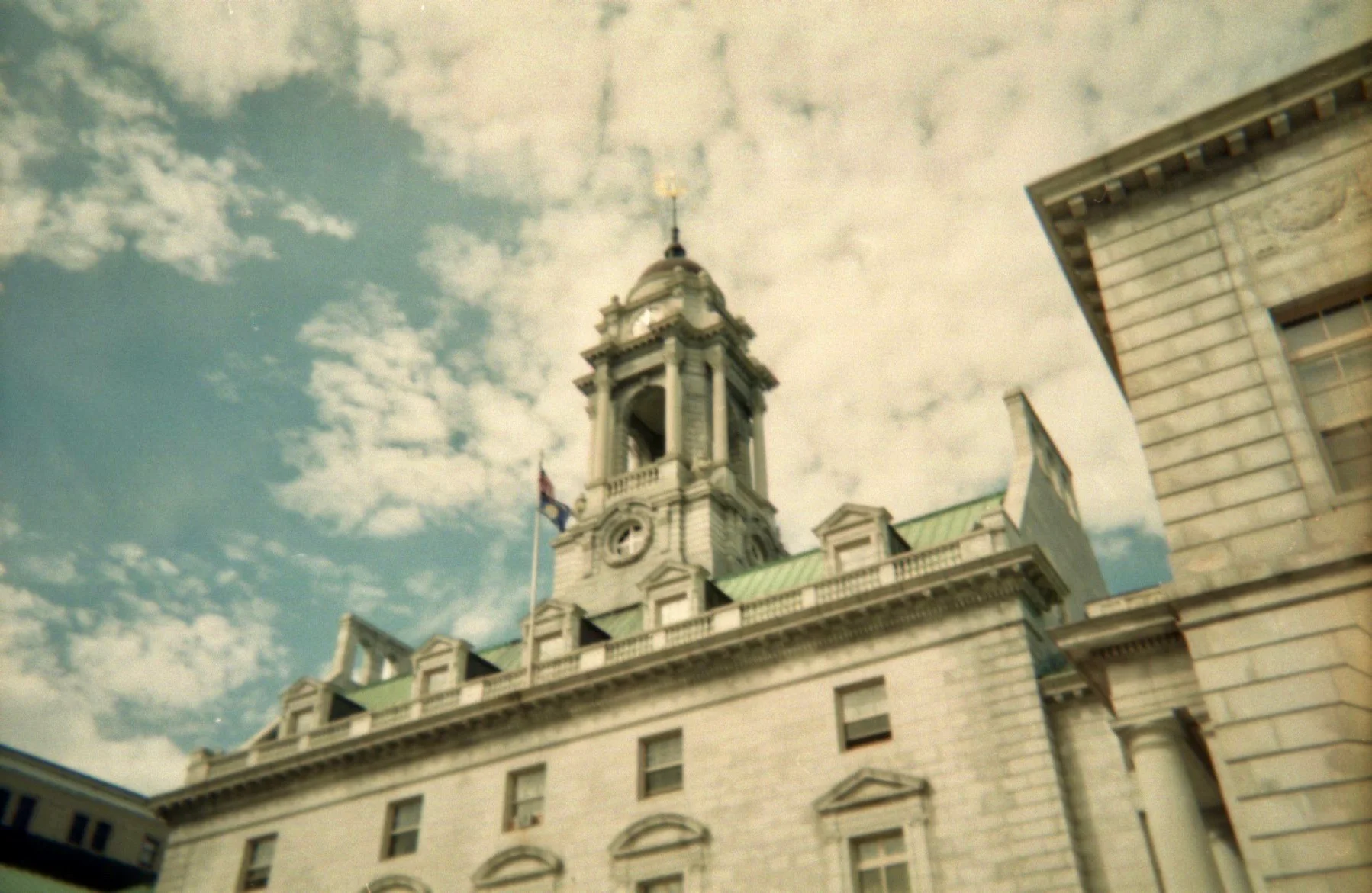 city hall. portland, maine. disposable.