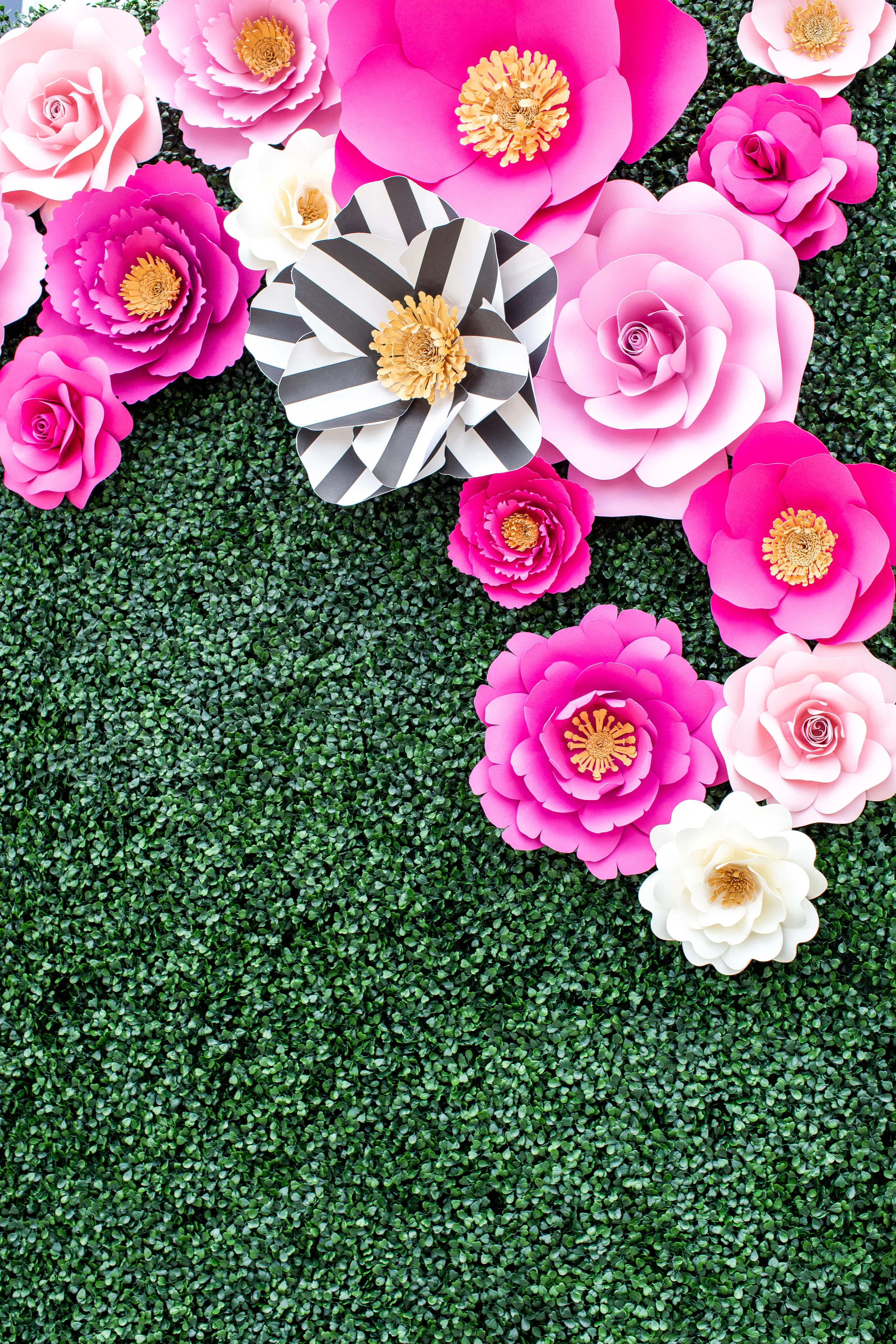 Hedge Wall with Paper Flowers.jpg
