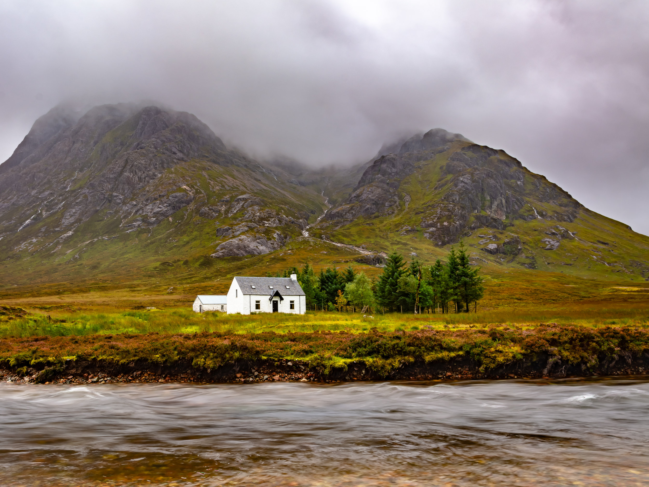 Another shot of 'The' White Cottage at Glencoe, the rain was coming in hard from the right but I got a 2 minute break in the clouds to get this image, very pleased with it :)