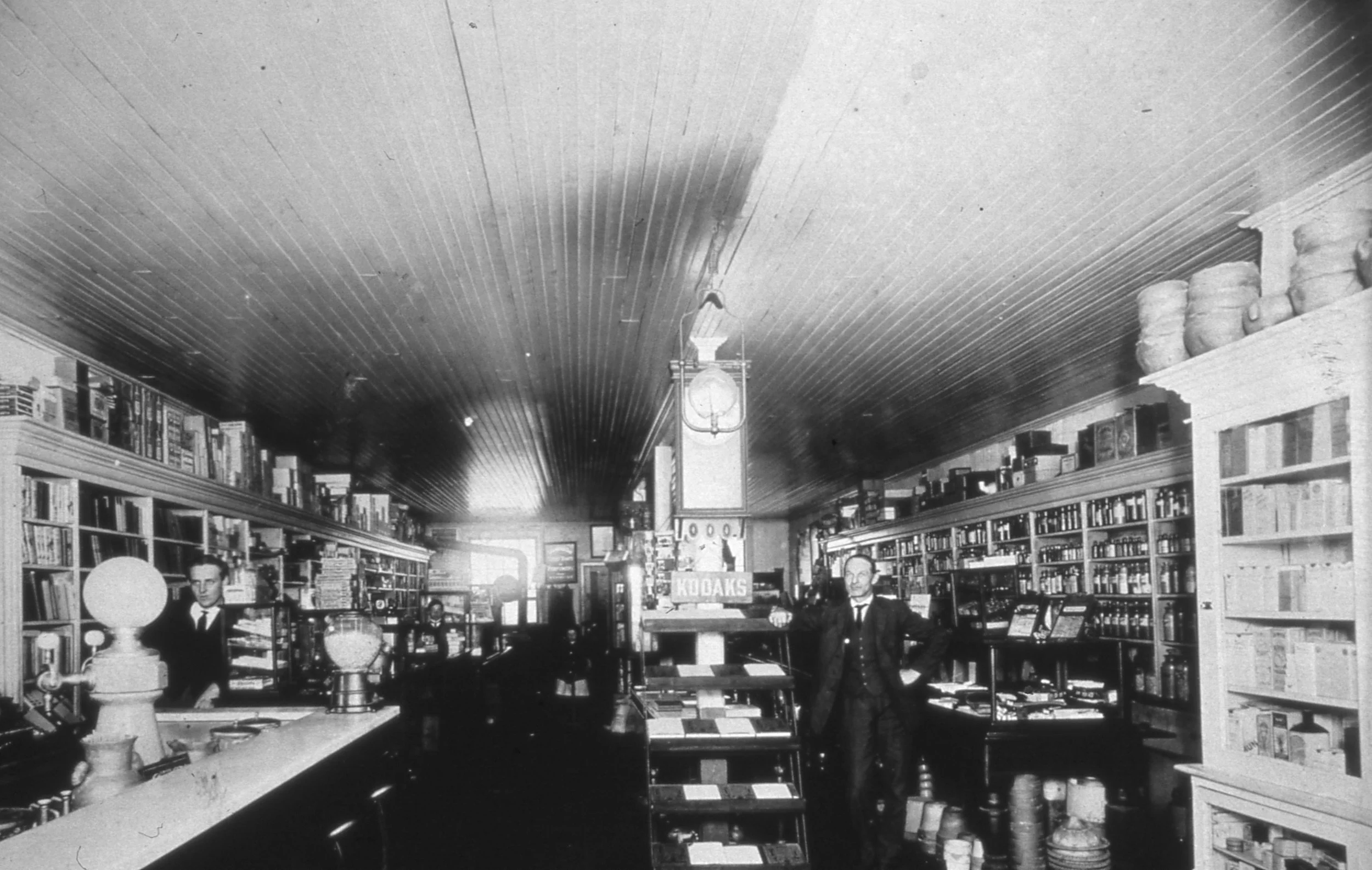 W.B. Ardrey inside his drug store in 1912. The Fort Mill Times ran an article on Sept. 9, 1903, stating - "Robert Boggus, the widely known and well respected shoe maker has opened a boot and shoe shop over Ardrey's drug store."
