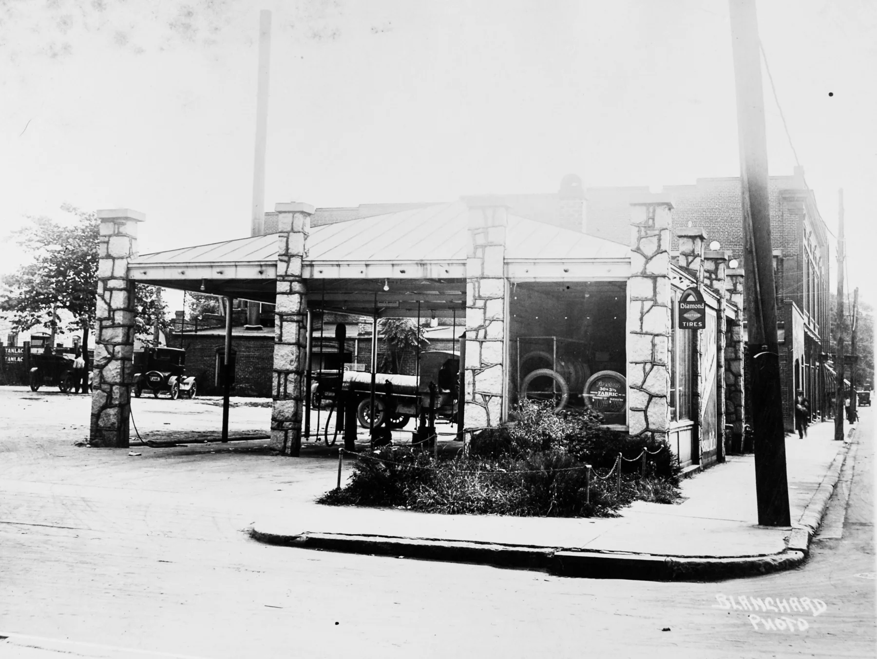 Historic Marshall Oil Company Station at this corner.