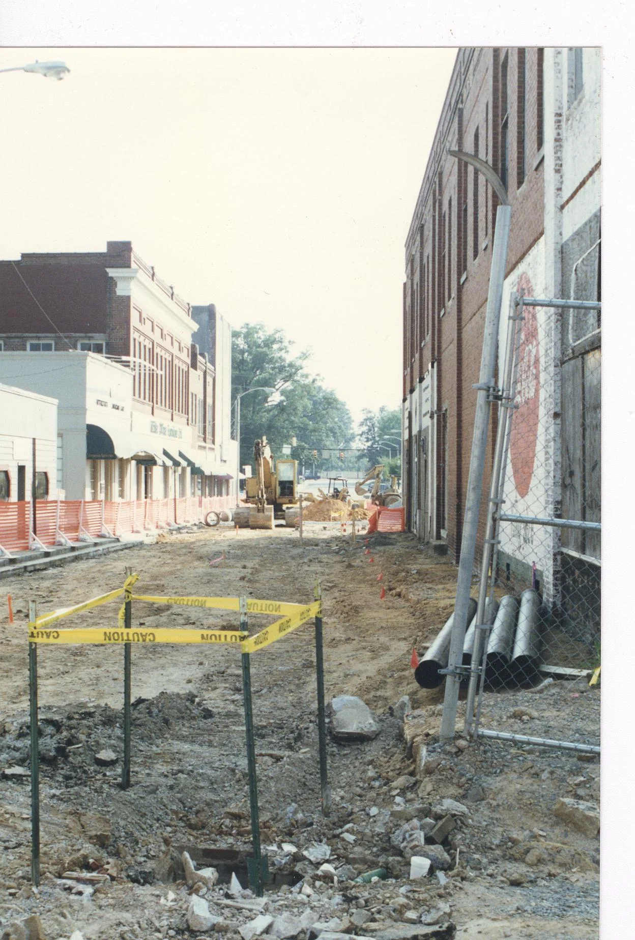 Hampton Street in ca. 1970 during urban renewal.