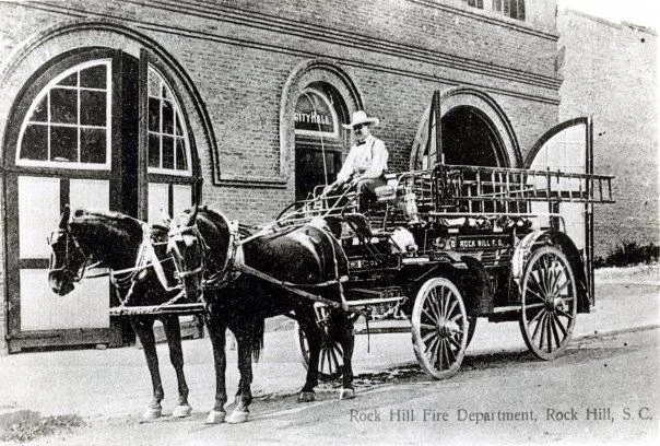 The old Rock Hill Fire Dept. once stood across the street from this location, further up Hampton Street near East Main.