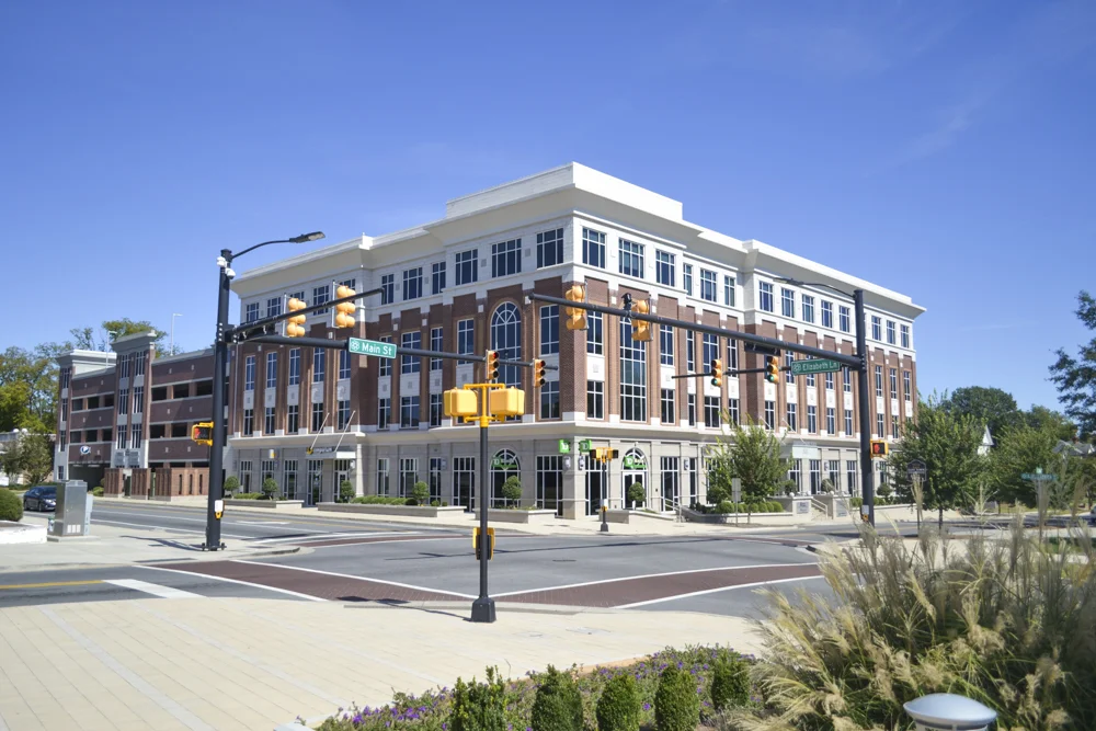 Current location of TD Bank and Foundatain Park Plaza