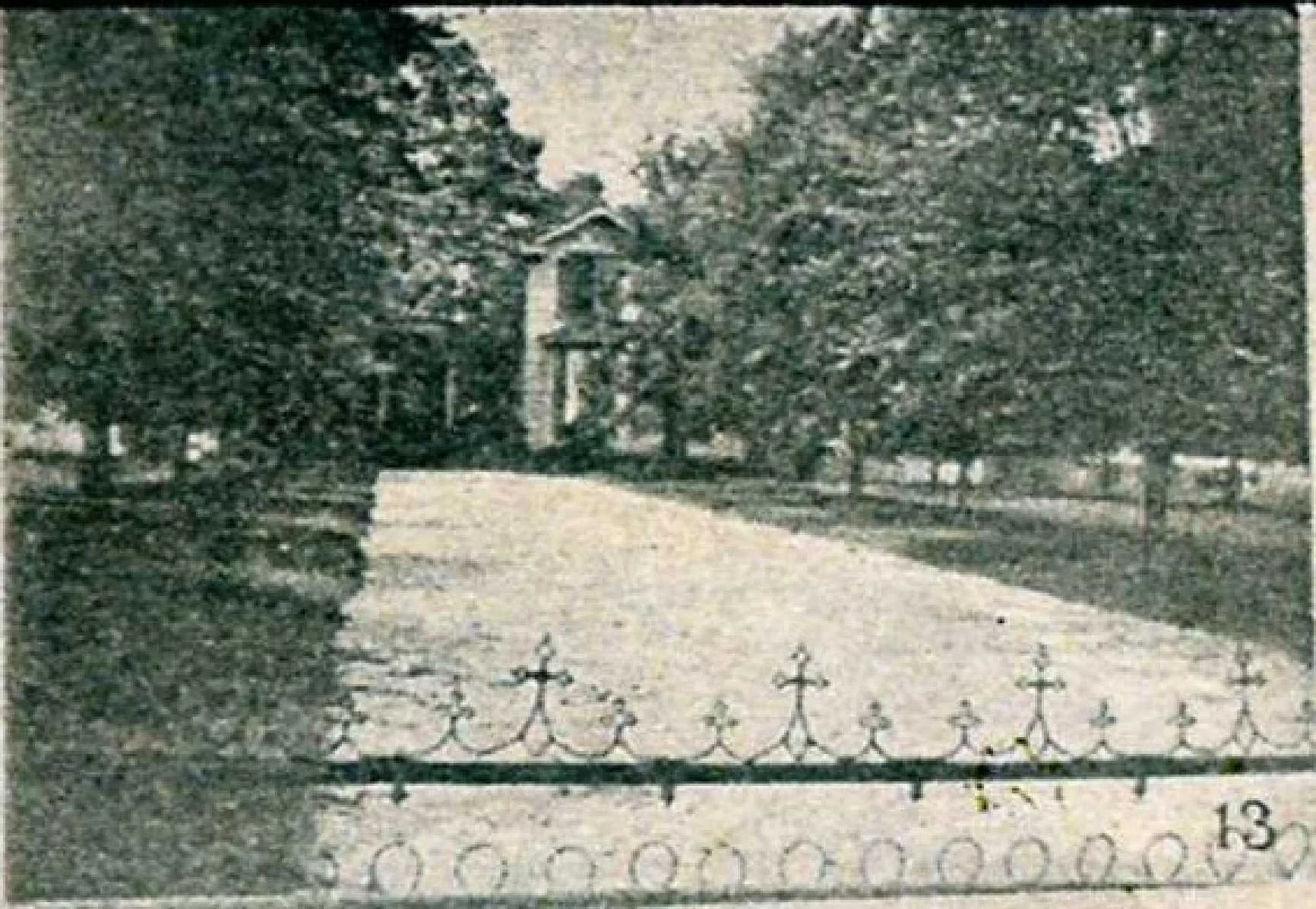Current location of Saint John's Methodist Church - The Witherspoon Home originally faced East White Street. The Herald reported on July 3, 1897 - " The Rock Hill Hardware Company has orders for steel picket fencing, 350 ft. of ornamental fencing for the lawn in front of Mrs. J.C. Witherspoon's home..."