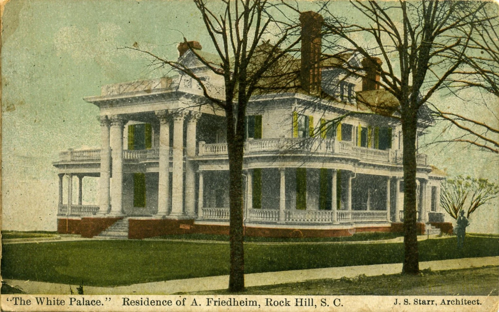 The Friedheim Home occupied the entire block between the First Pres. Church and Elizabeth Lane. 