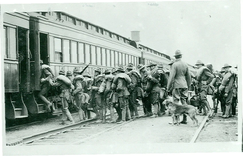 Loading the train for WWI