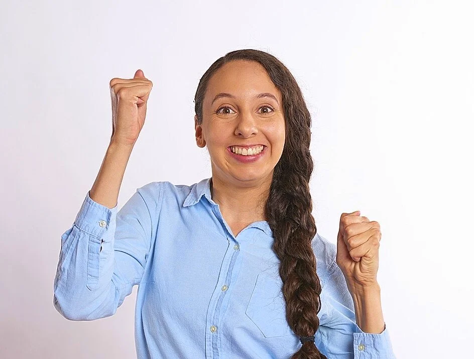 joyful and happy person