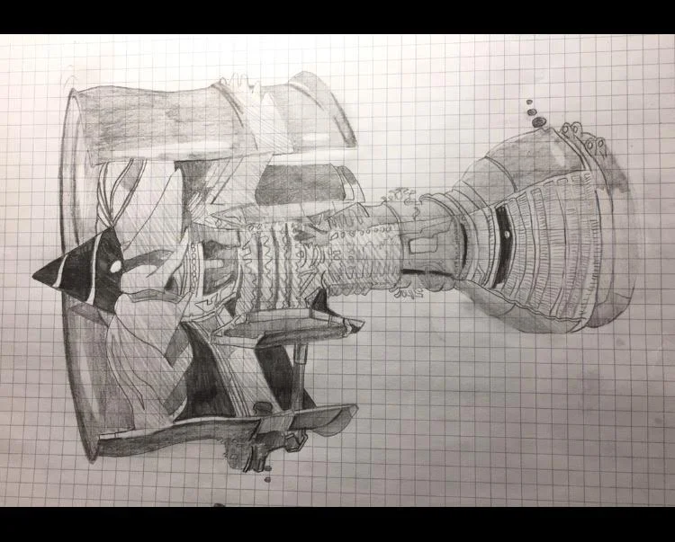 Jet Engine Quick Sketch