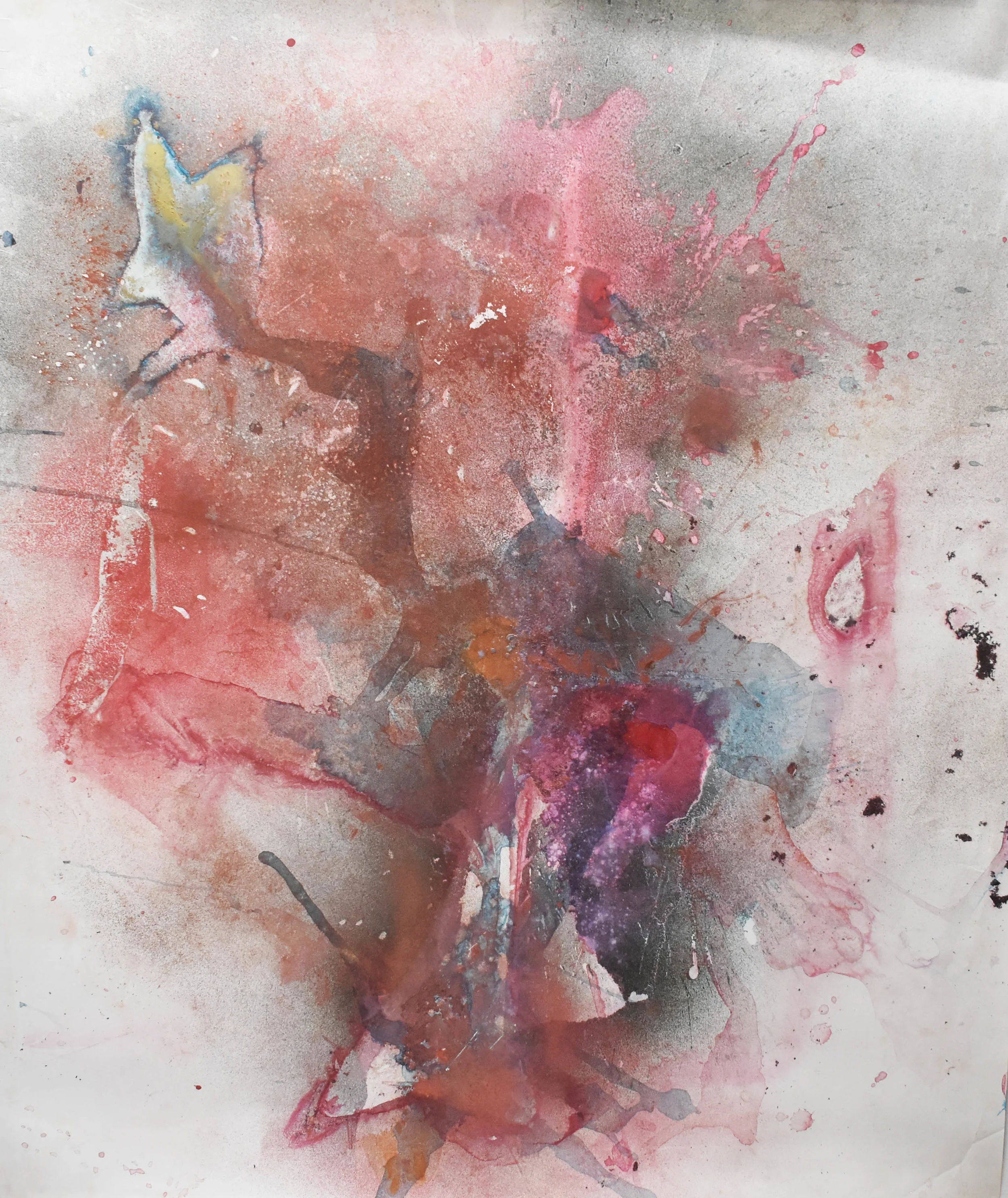  9.  1.35 m x 1.16 m  $28,000 MXN  Acrylic ink and metallic pigments on polypropylene 