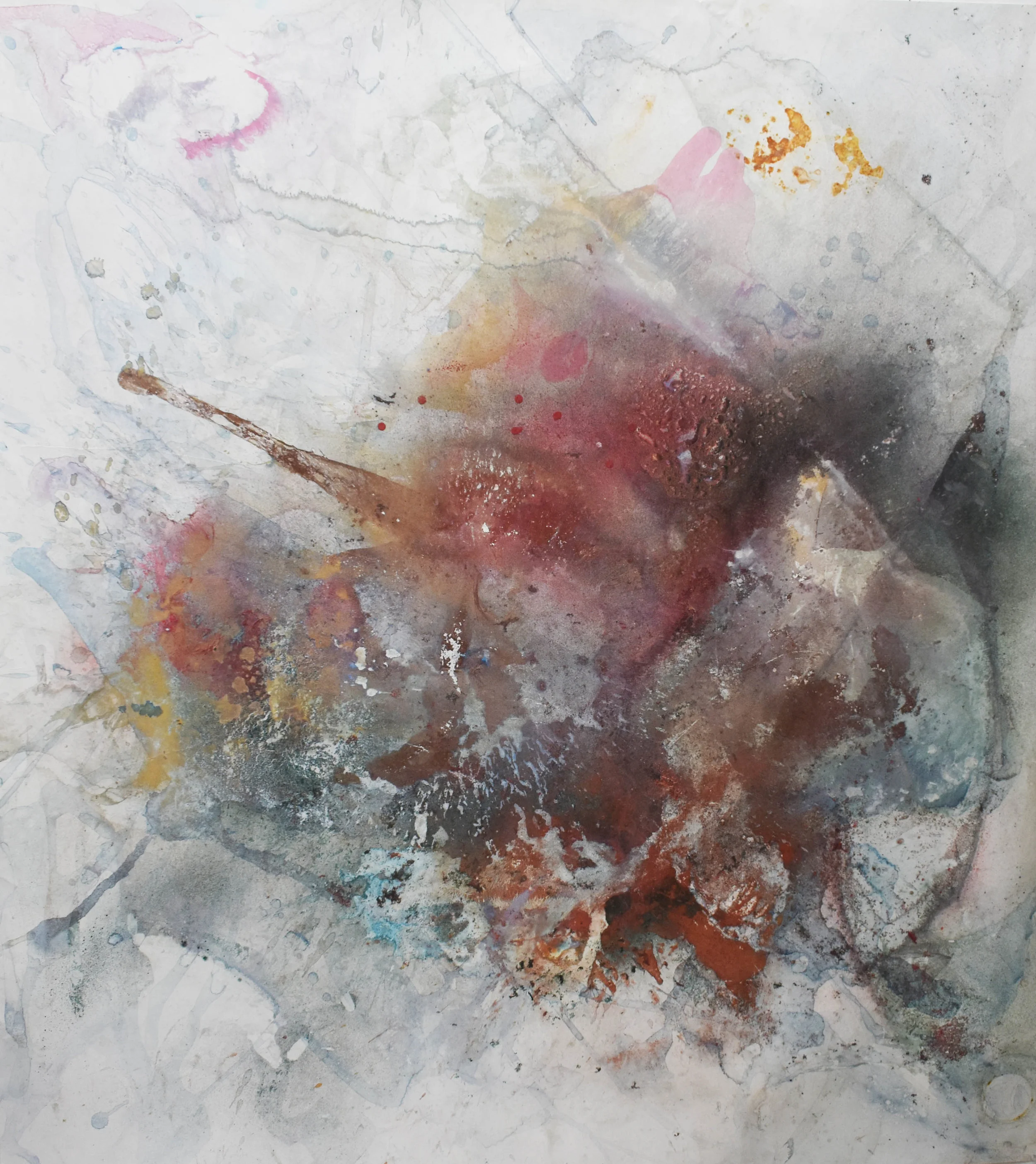  10.  1.30 m x 1.45 m  $28,000 MXN  Acrylic ink and metallic pigments on polypropylene 