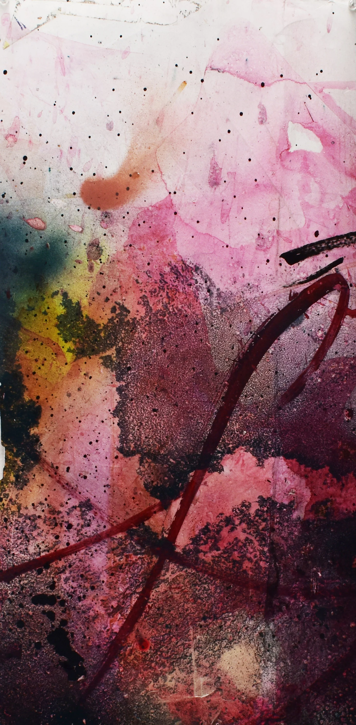  15. SIDE A  33 cm x 65 cm  $18,000 MXN  Acrylic ink on polypropylene 