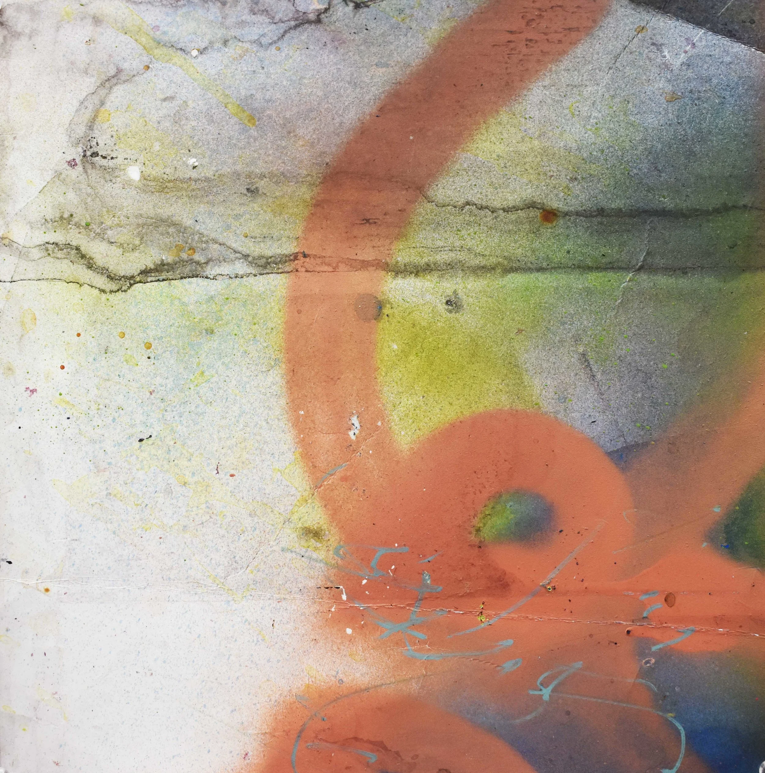  18. SIDE A  32 cm x 32 cm  $12,000 MXN  Acrylic ink on polypropylene 