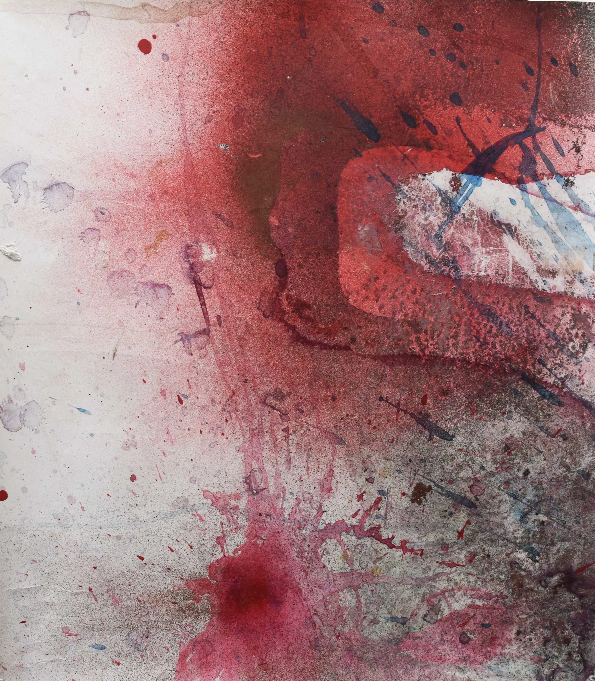  22.  56 cm X 64 cm *  $12,000 MXN  Acrylic ink and metallic pigments on polypropylene 