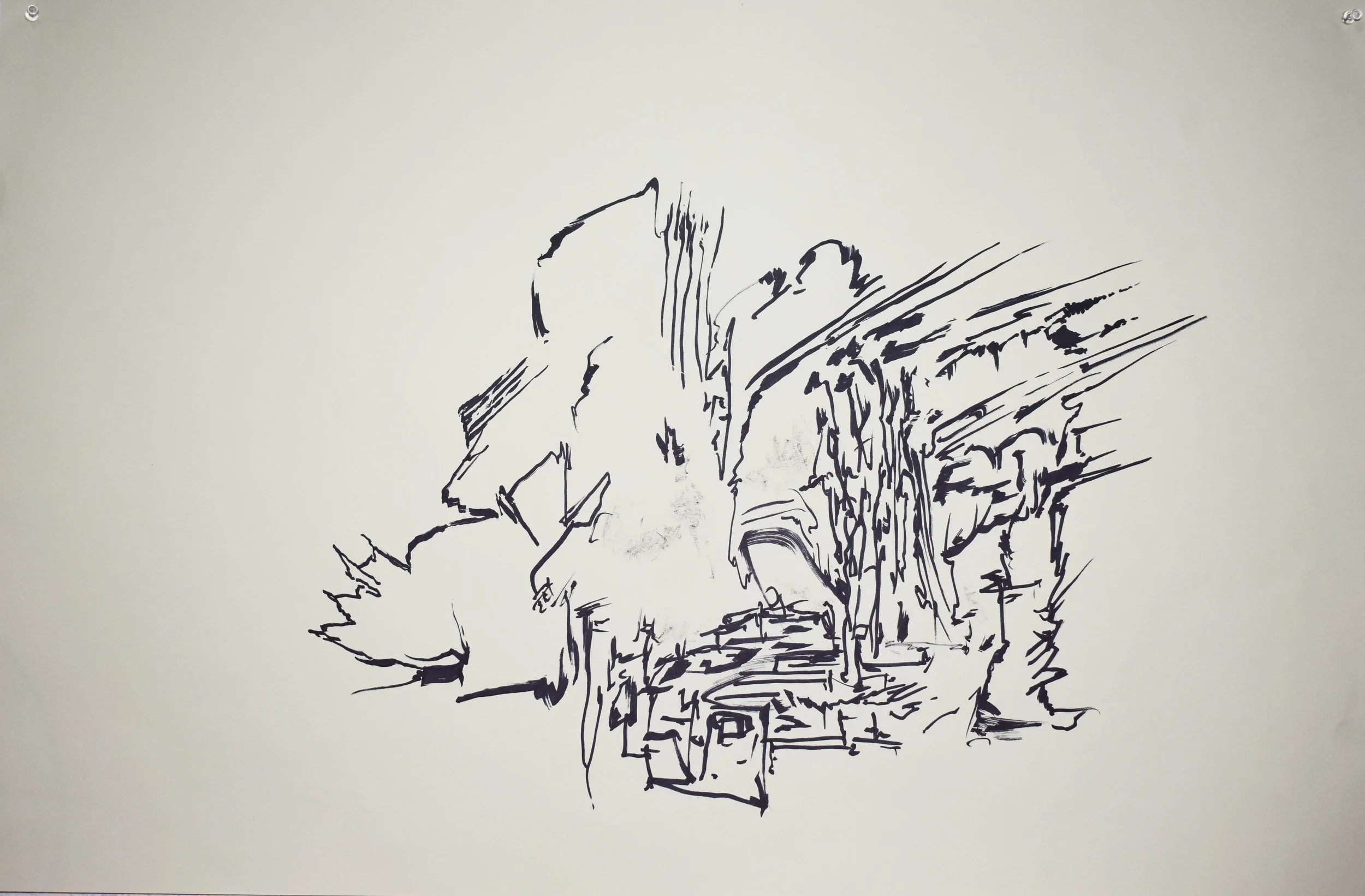  26.  89 cm x 42 cm  $6,000 MXN  Acrylic marker on paper 