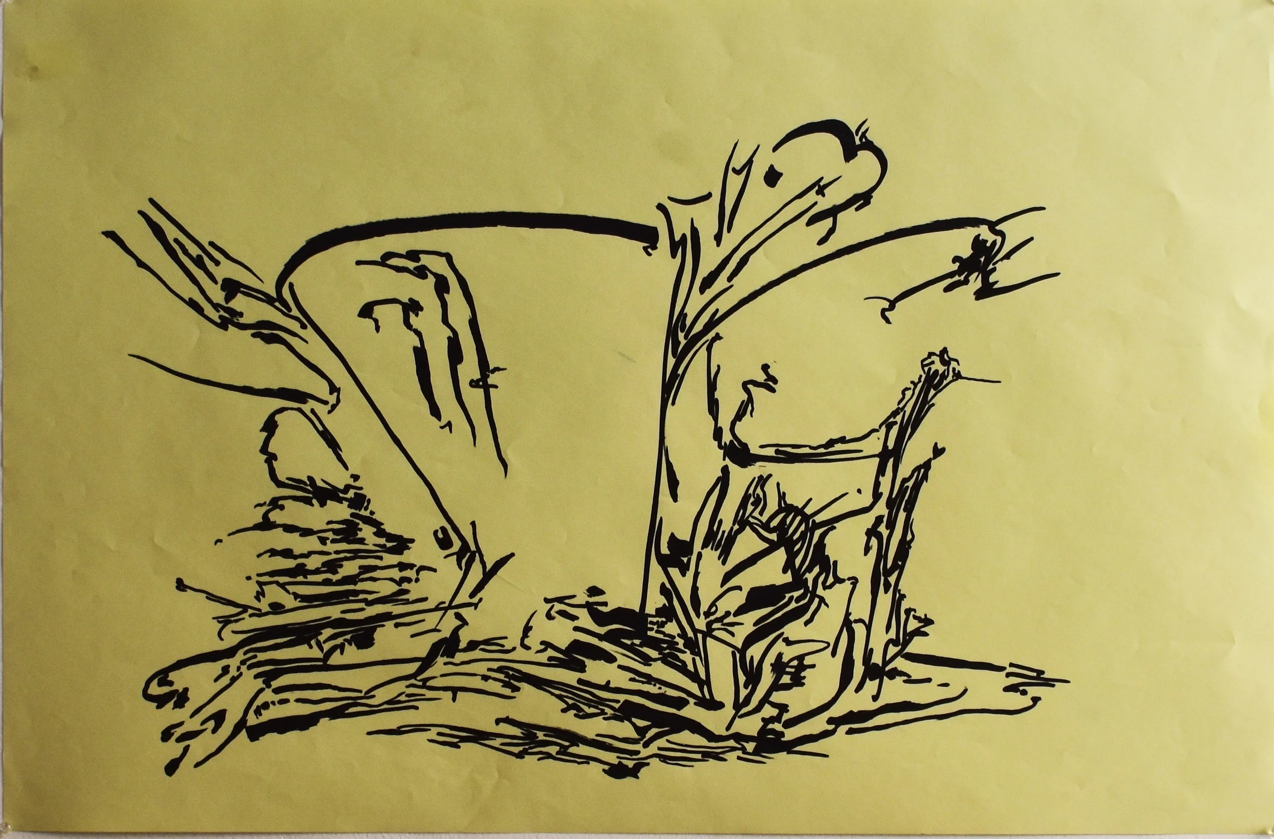  28.  89 cm x 42 cm  $6,000 MXN  Acrylic marker on paper 