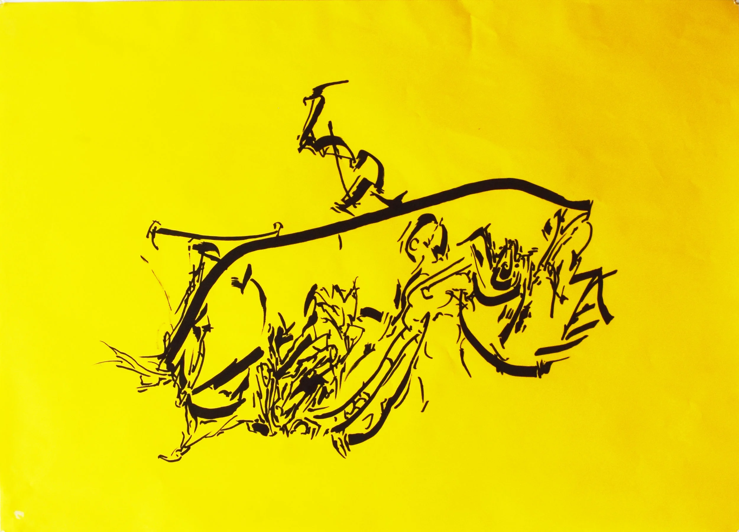  30.  89 cm x 42 cm  $6,000 MXN  Acrylic marker on paper 