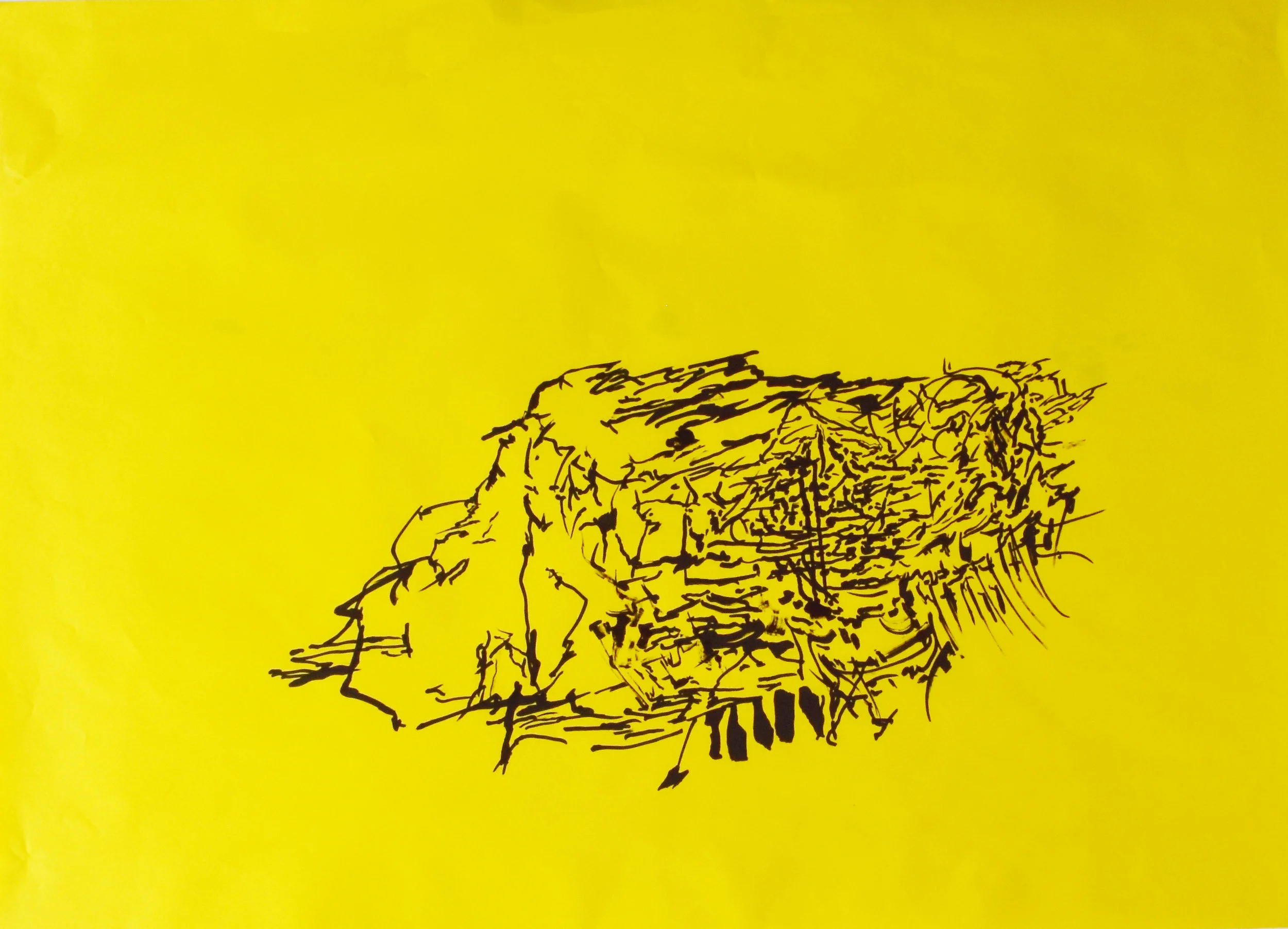  31.  89 cm x 42 cm  $6,000 MXN  Acrylic marker on paper 