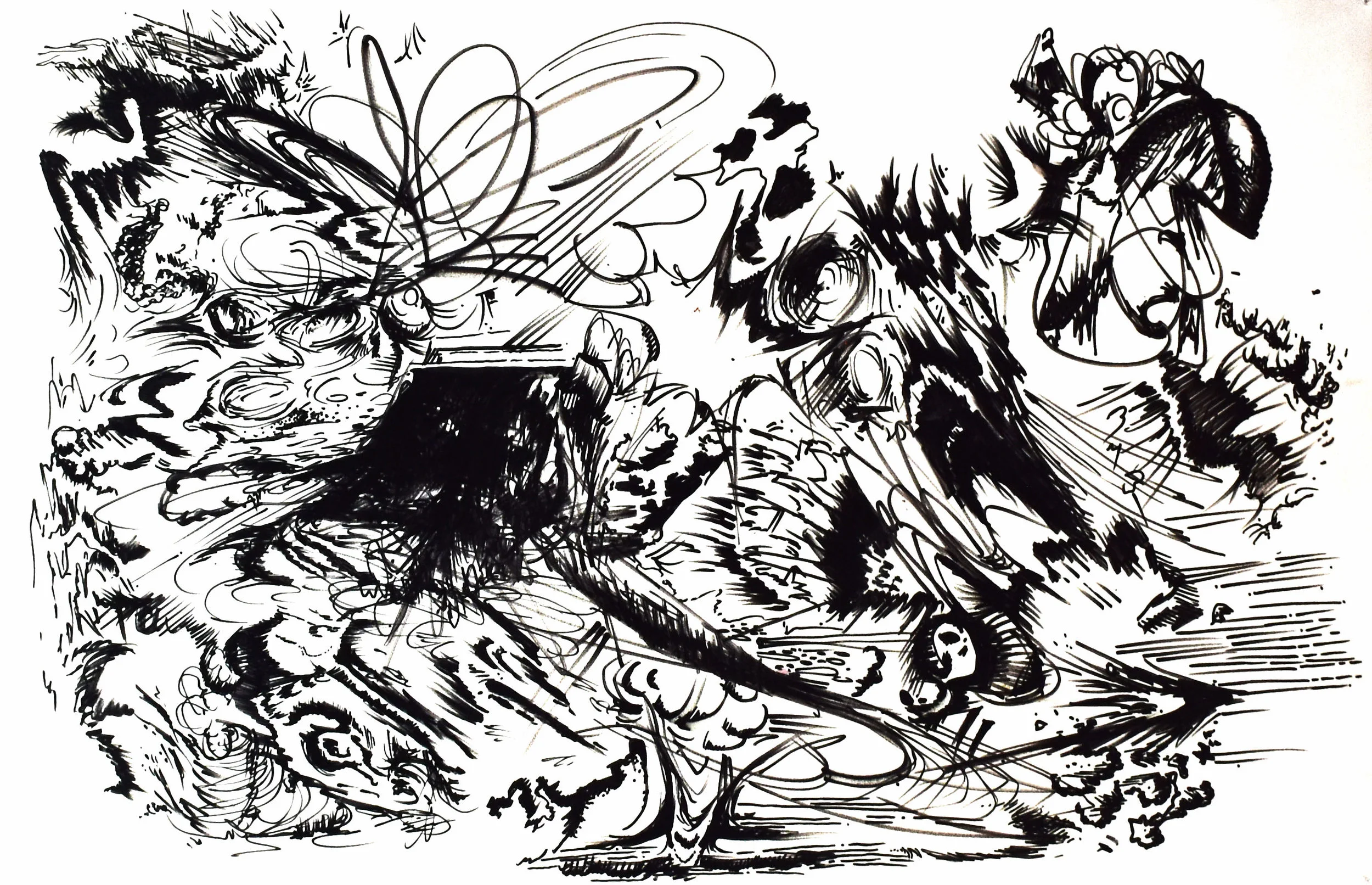  33.  58 cm x 90 cm  $12,000 MXN  Acrylic marker on polypropylene 