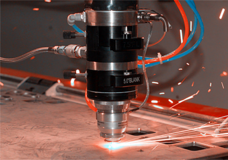 High purity nitrogen is used to remove molten metal in laser cutting.