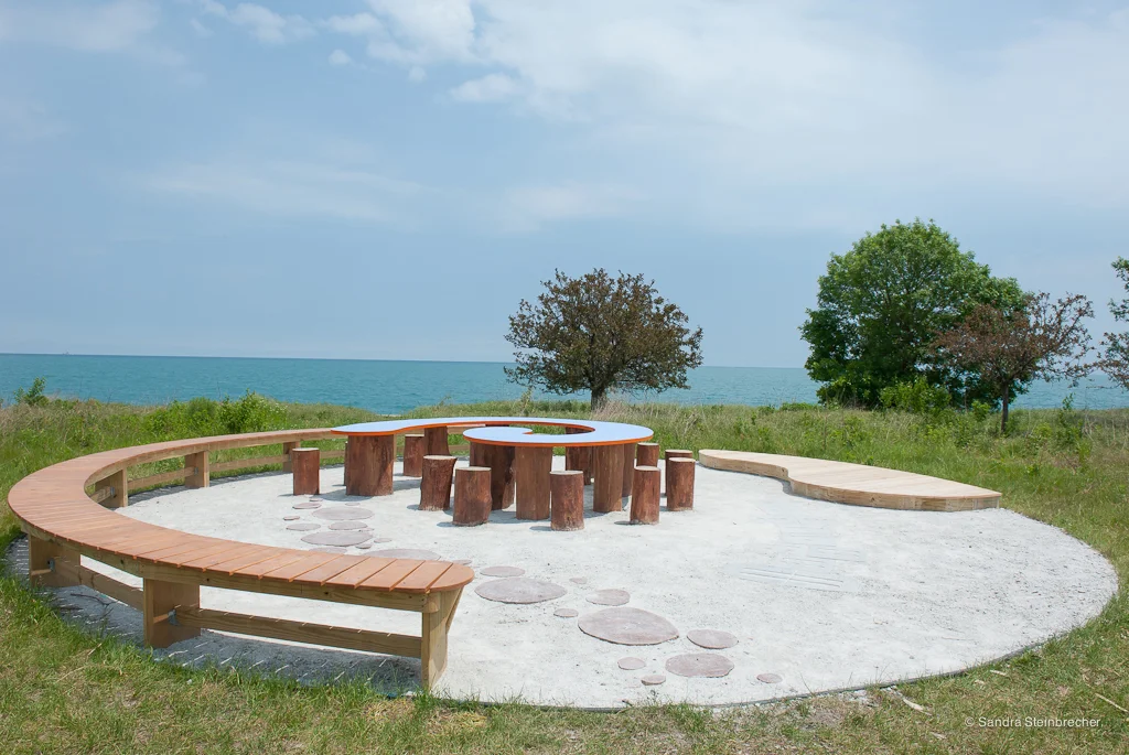 Completed Caracol Gathering Space (Steinbrecher, 2016)