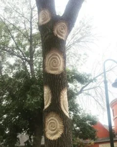 Anne Kamilla Alexander's Solspirals at Harrison Park
