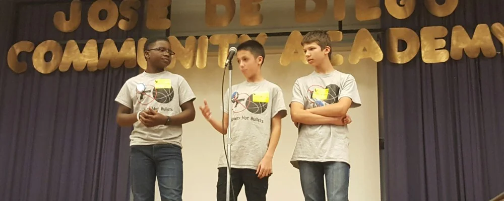 Baskets Not Bullets: Three CPS Students Raise Funds for Windy City Hoops