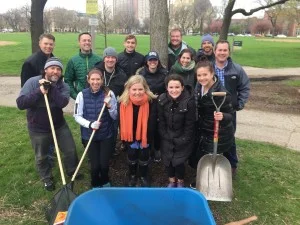 The LinkedIn crew at Union Park