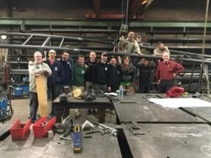 The team who built the bridge in Chicago