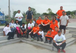 Home Depot volunteers pose after a rewarding workday