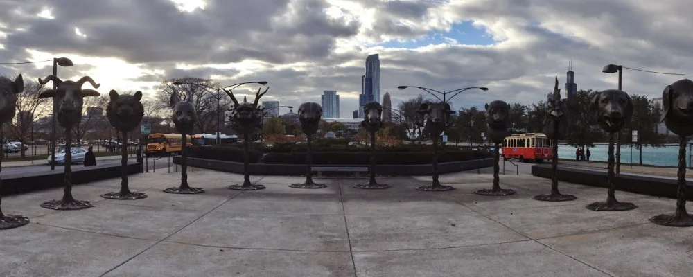 Public Art in Chicago: Ai Weiwei's "Circle of Animals/Zodiac Heads"