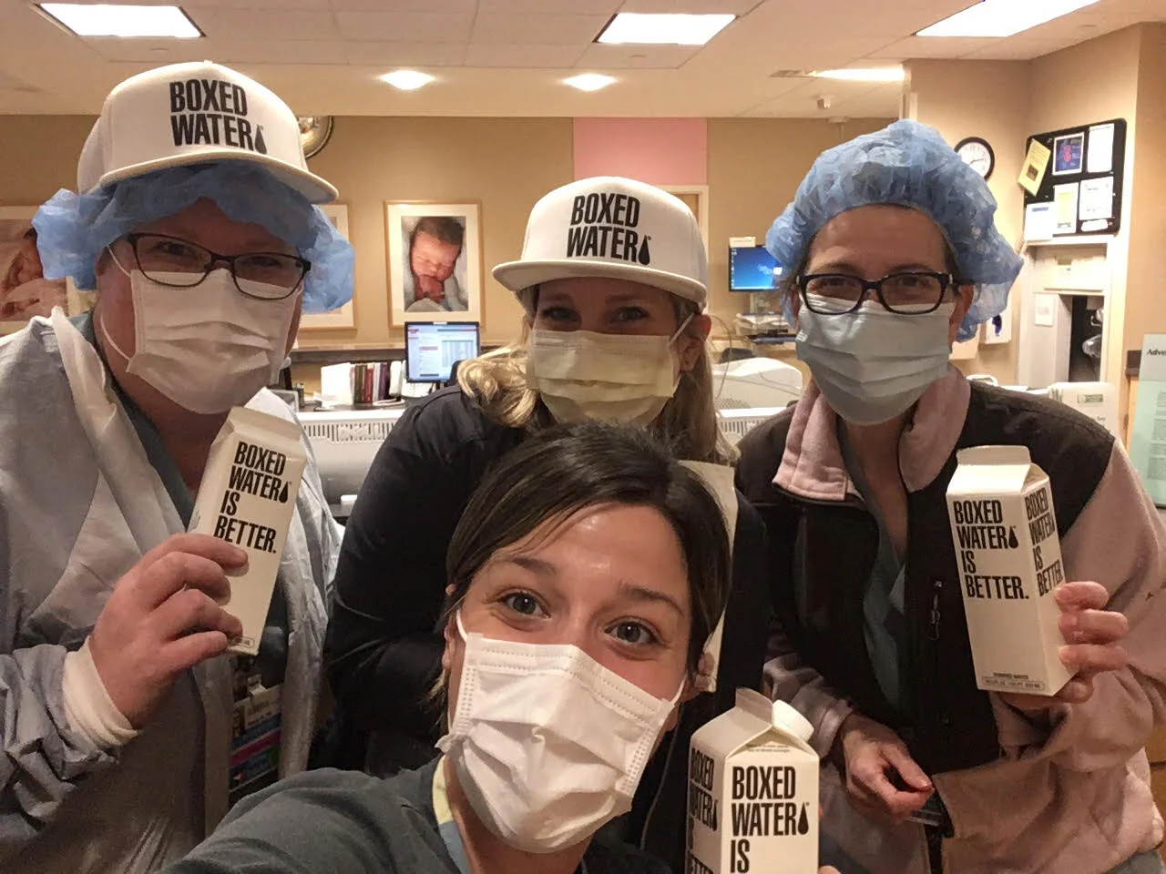 Boxed Water keeps local healthcare workers hydrated